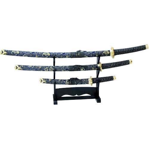 DESIGNER HARDWOOD KATANA 3-PIECE SET