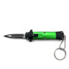 Mini Green Key Chain OTF Knife Double Edge Blade
