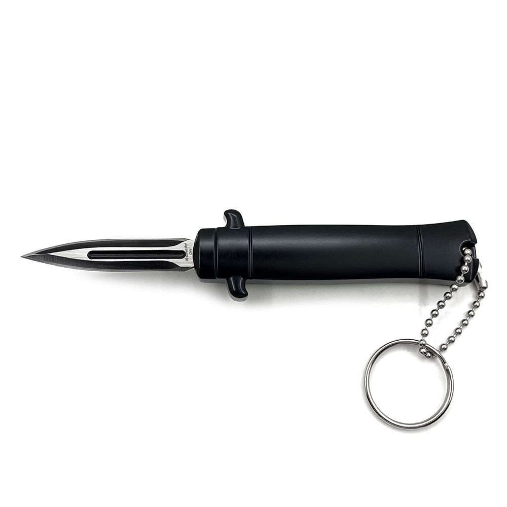Mini Green Key Chain OTF Knife Double Edge Blade