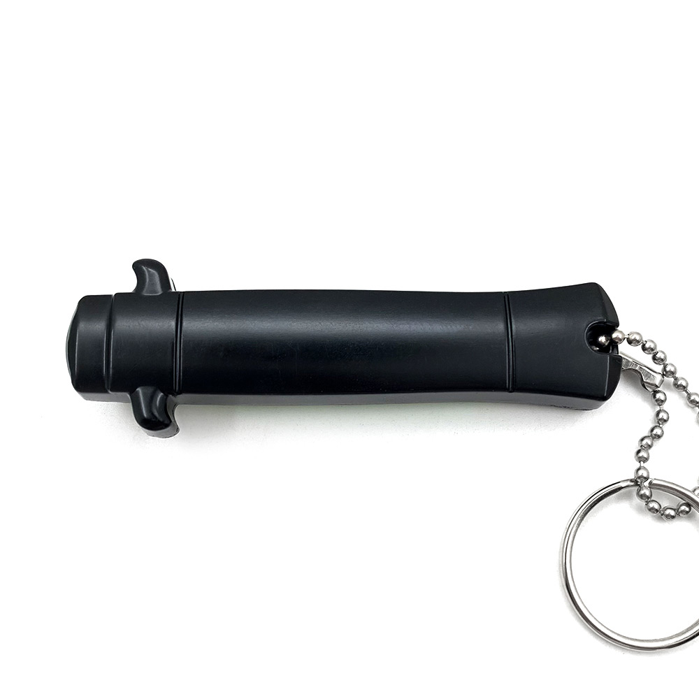 Mini Metallic Gren Key Chain OTF Knife Double Edge Blade