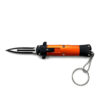 Mini Orange Key Chain OTF Knife Double Edge Blade