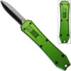 Legends Micro OTF Stiletto Blade Knife Green Out The Front