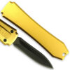 Legends Micro OTF Stiletto Blade Knife GOLD Out The Front