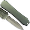 Legends Micro OTF Stiletto Blade Knife SILVER Out The Front