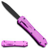 Legends Micro OTF Stiletto Blade Knife Purple Out The Front