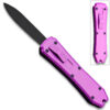 Legends Micro OTF Stiletto Blade Knife Purple Out The Front
