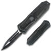 Legends Micro Black OTF Double Edge Blade Knife Out The Front