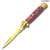 AKC Edition Blade Automatic Stiletto Knife  and Red Pearl Handle