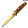 AKC Edition Blade Automatic Stiletto Knife Wood Handle
