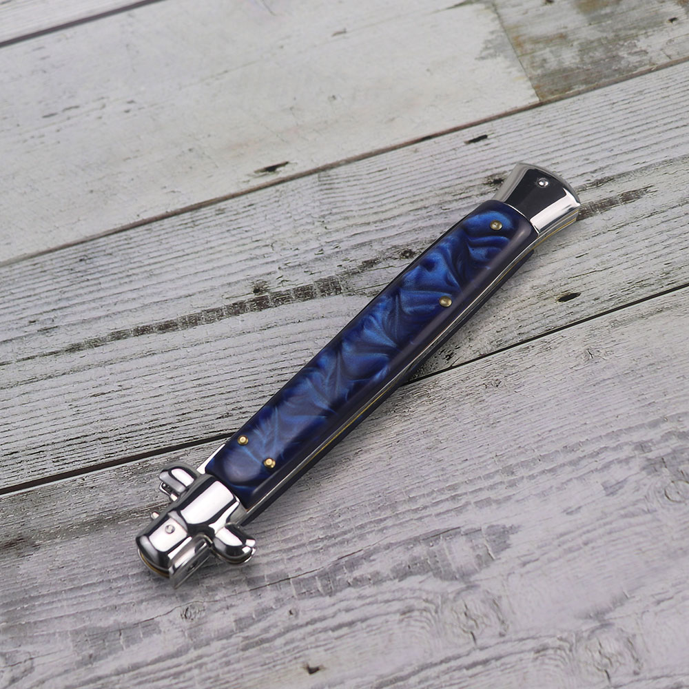 Big Boy Blue Italian Switchblade Automatic Knife, 13 inches