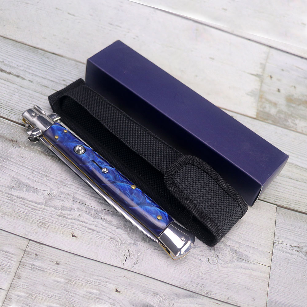 Big Boy Blue Italian Switchblade Automatic Knife, 13 inches