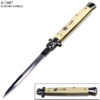 Big Boy White Italian Switchblade Automatic Knife, 13 inches