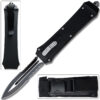 Black Ghost Double Serrated Edge OTF Knife