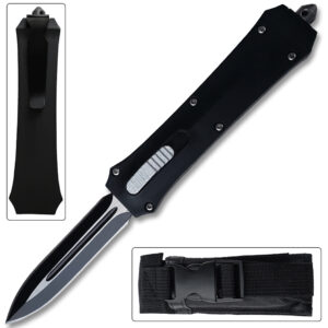 Double Action Out The Front Auto Knives Black