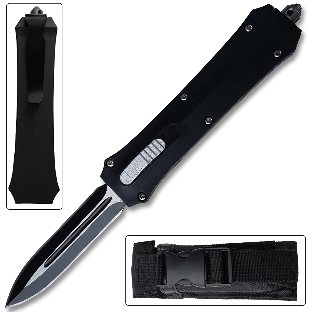 Double Action Out The Front Auto Knives Black