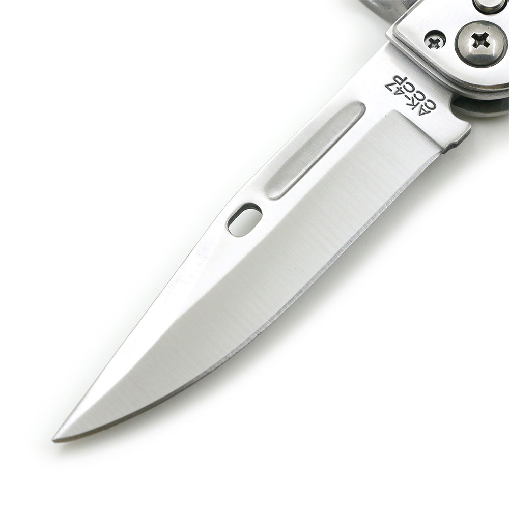 10.5" World War II Bayonet Auto Knife Push Button Drop Point Blade w/Pocket Clip