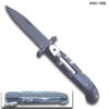 Lever Lock Swinguard Guard Automatic Knife with Black Pearl Handle