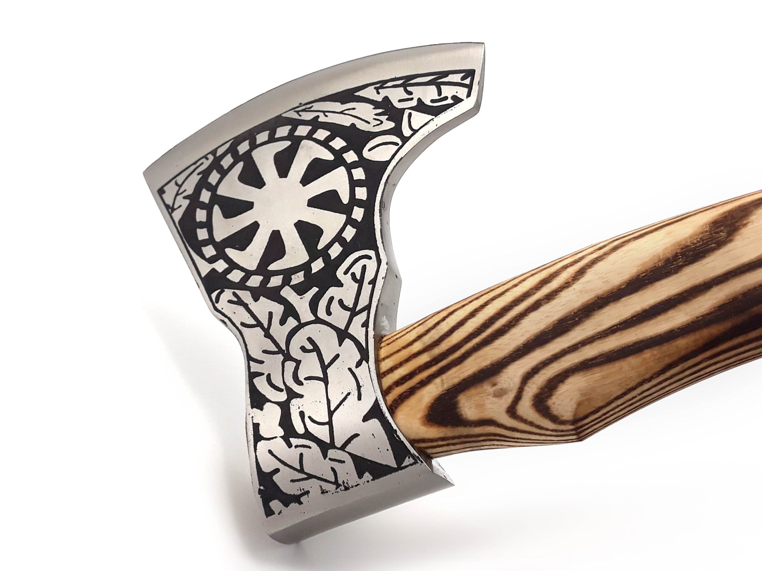 Viking Pagan Slavic Symbol Sun Wheel Star of Russia Viking Axe of Perun Axe