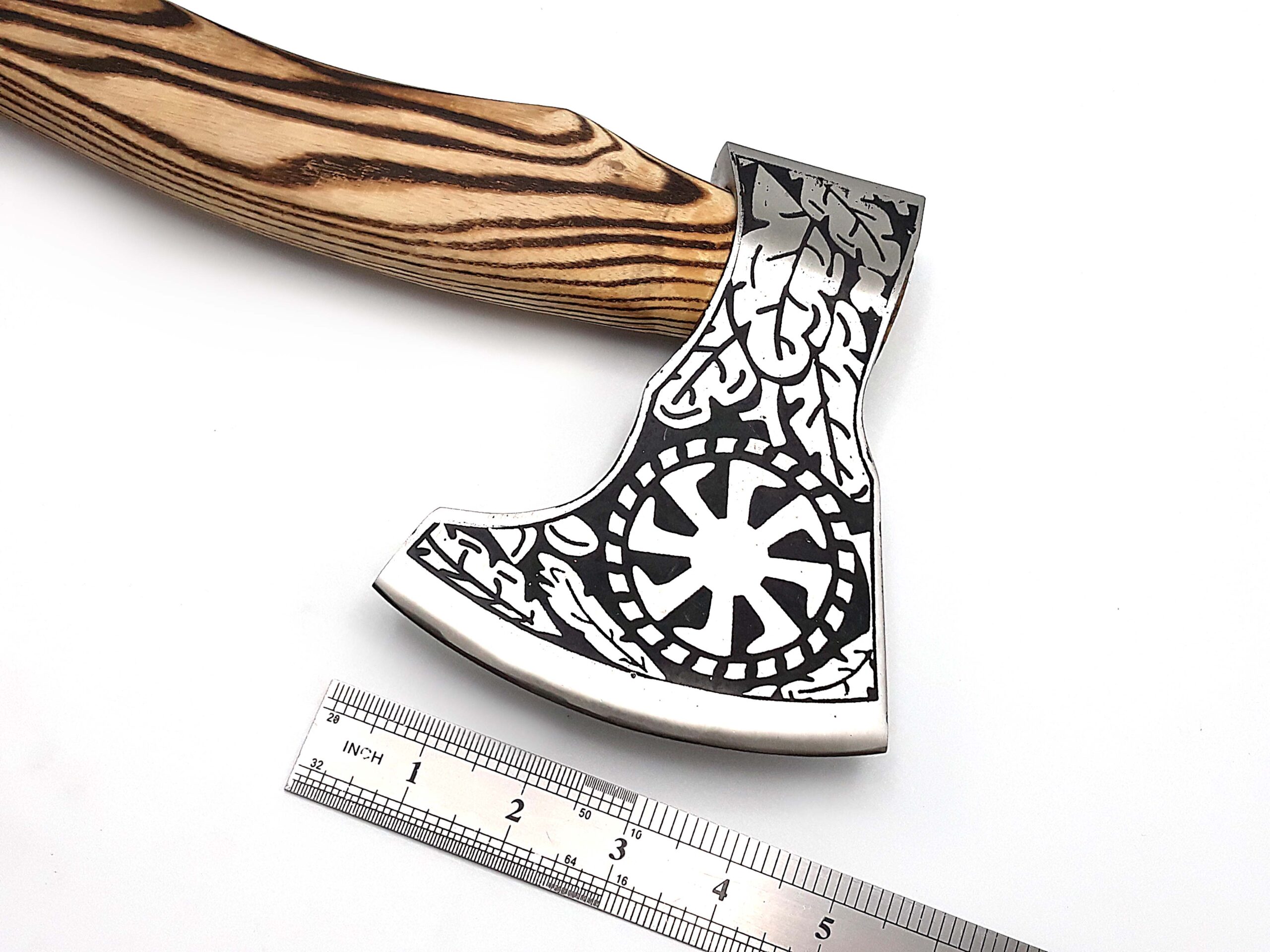 Viking Pagan Slavic Symbol Sun Wheel Star of Russia Viking Axe of Perun Axe