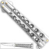 Scoundrel Silver Butterfly Knife - Plain