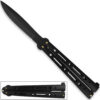 Stealth Executive Butterfly Balisong Knife Ninja Black 10.25in Flipper