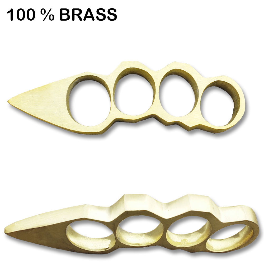 100% Pure Brass Knuckles Paperweights Spike Point
