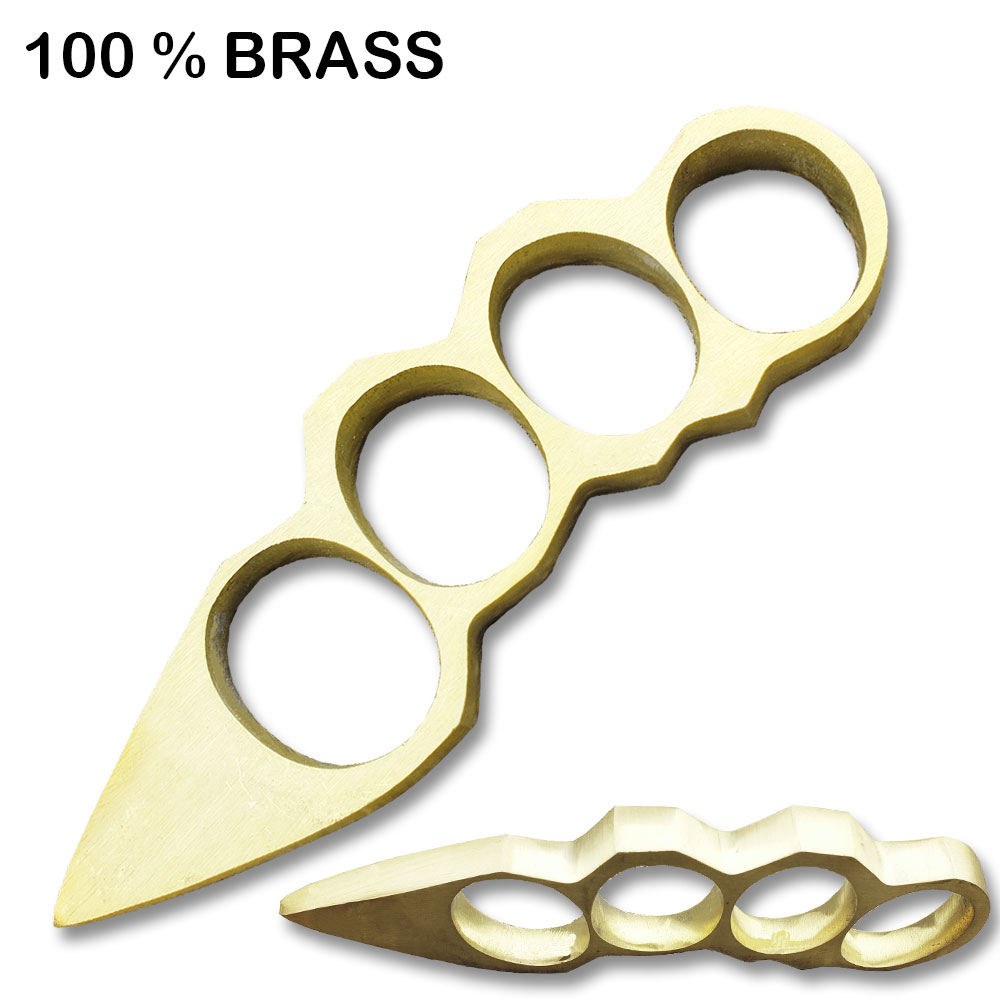 100% Pure Brass Knuckles Paperweights Spike Point