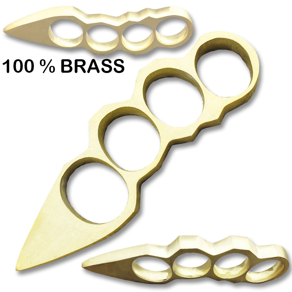 100% Pure Brass Knuckles Paperweights Spike Point