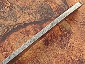 Custom Survival FULL DAMASCUS Steel Knife (Blank Blade) 9in 1095 Steel