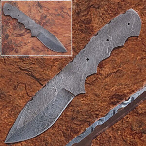 CUSTOM MADE DAMASCUS BLANK BLADE FULL TANG Knife 2