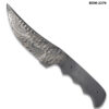 Blank Blade Grooved Damascus Steel Knife Full Tang Make your Own Handle