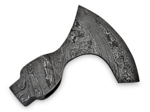 WHITE DEER Vikings Battle Axe Square Hammer Head Blank Damascus Steel Hatchet Tomahawk