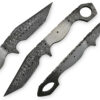 Mongster Blank Blade Karambit 1095 HC Damascus Tanto Blade - DIY Handle