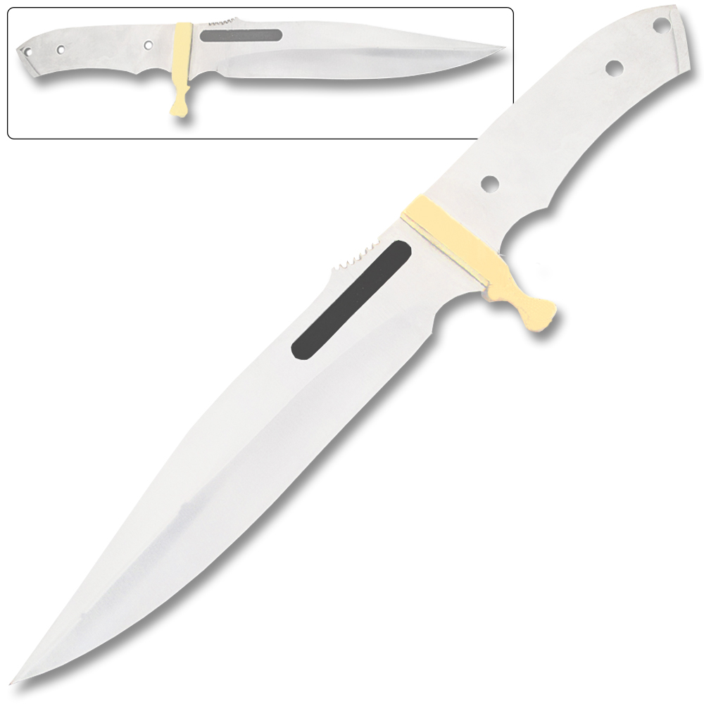 Lost Blood 1095 High Carbon Steel  Bowie Blank Blade Limited Edition