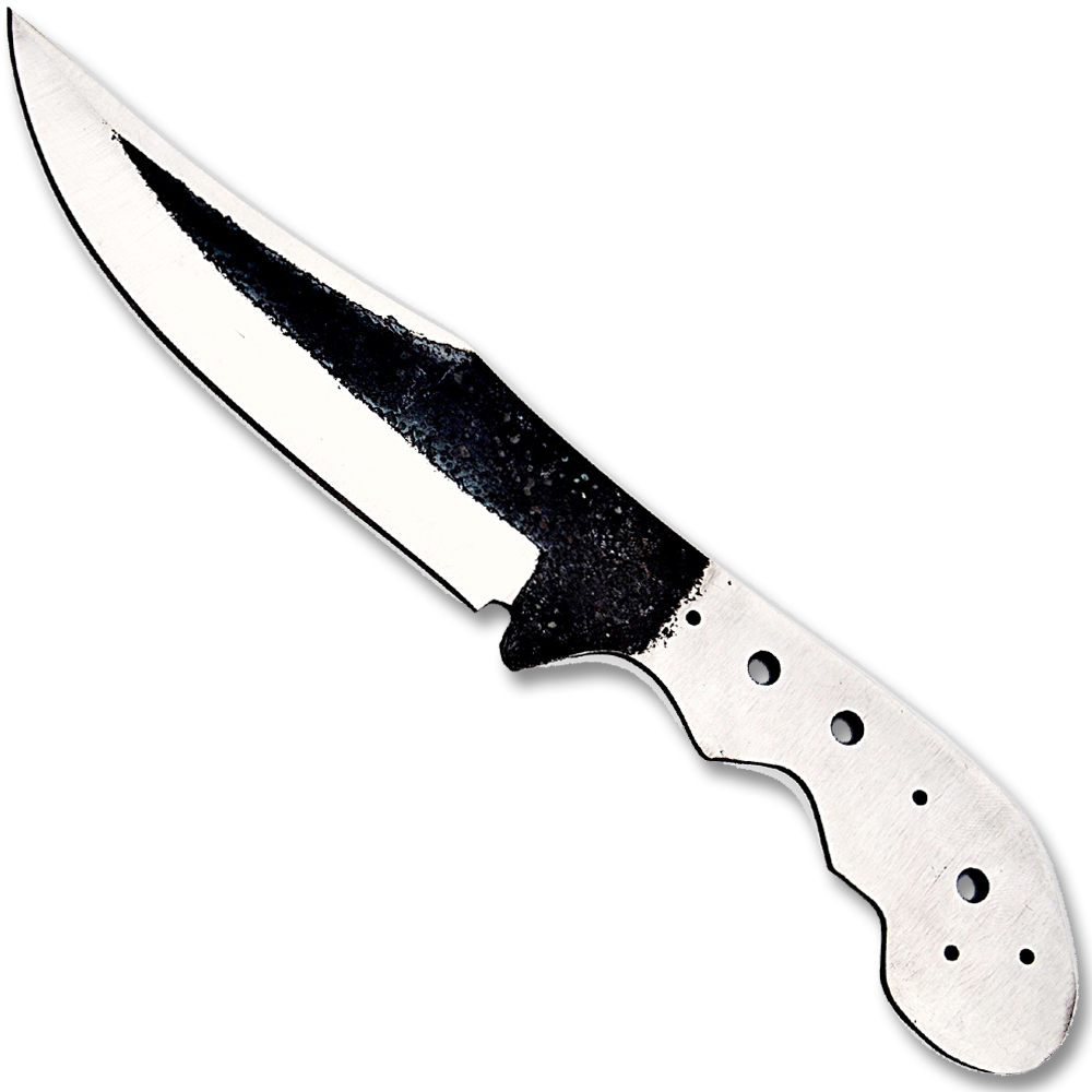 WHITE DEER Full Tang BLANK 1095 Steel Tactical Knife Drop Point DIY