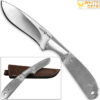 WHITE DEER Blank Pot Belly J2 Steel Skinner Knife Hunters Drop Point