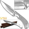 WHITE DEER Full Tang BLANK J2 Steel Tactical Knife Drop Point DIY Grip