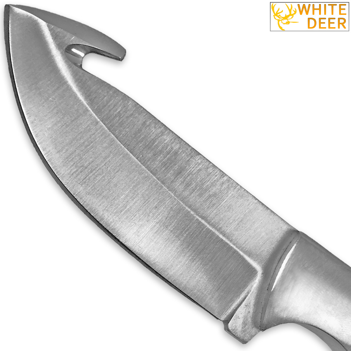 WHITE DEER Guthook Ranger Series BLANK J2 Steel Skinner Knife for Making DIY Blade