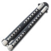 Swift Black Balisong  Two-Tone Titanium Coated Butterly Knife