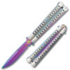 Swift Titanium  Balisong  Two-Tone Titanium Coated Butterly Knife