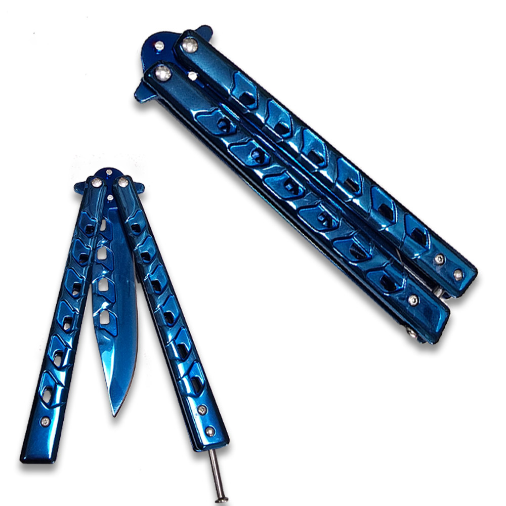 Drop Point Sharp Edge Butterfly Blue Blade Ltd. Edition