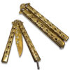 Drop Point Sharp Edge Butterfly Gold Blade Ltd. Edition