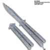 New Balisong Damascus Pattern  Butterfly Knife