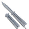 New Balisong Damascus Pattern  Butterfly Knife