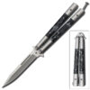 Balisong Butterfly Knife Black Pearl Handel
