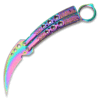 Rainbow Karambit Tactical Butterfly Knife Sharp Limited Edition