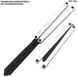 CNC Non-Sharp Professional Smooth Handle Trainer Tool  Butterfly Sliver Spear Blade