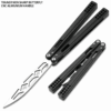CNC Non-Sharp Professional Smooth Handle Trainer Tool - Butterfly Black Handle