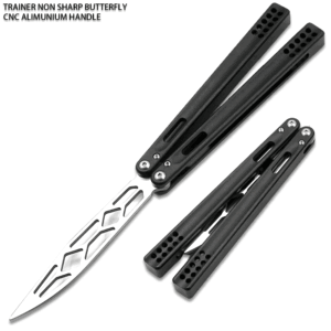 CNC Non-Sharp Professional Smooth Handle Trainer Tool - Butterfly Black Handle