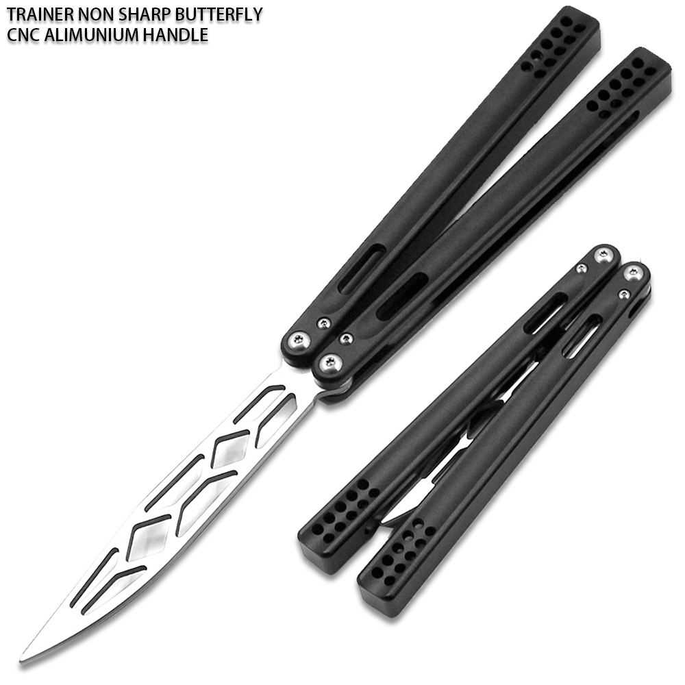 CNC Non-Sharp Professional Smooth Handle Trainer Tool - Butterfly Black Handle